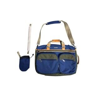 MONYKER WEEKENDER TRAVEL BAG 3In1 NYLON BLUE GREEN VERSATILE CONVERTIBLE DURABLE